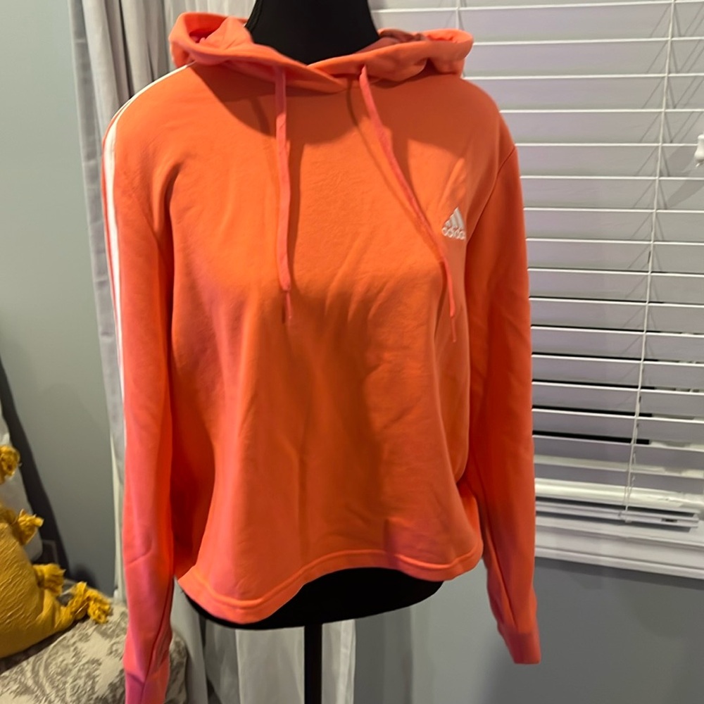Coral adidas hoodie